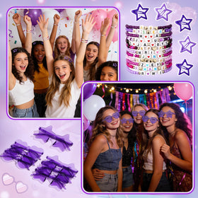 Vanblue star hair clips frame lively looks during themed parties and photo-worthy moments