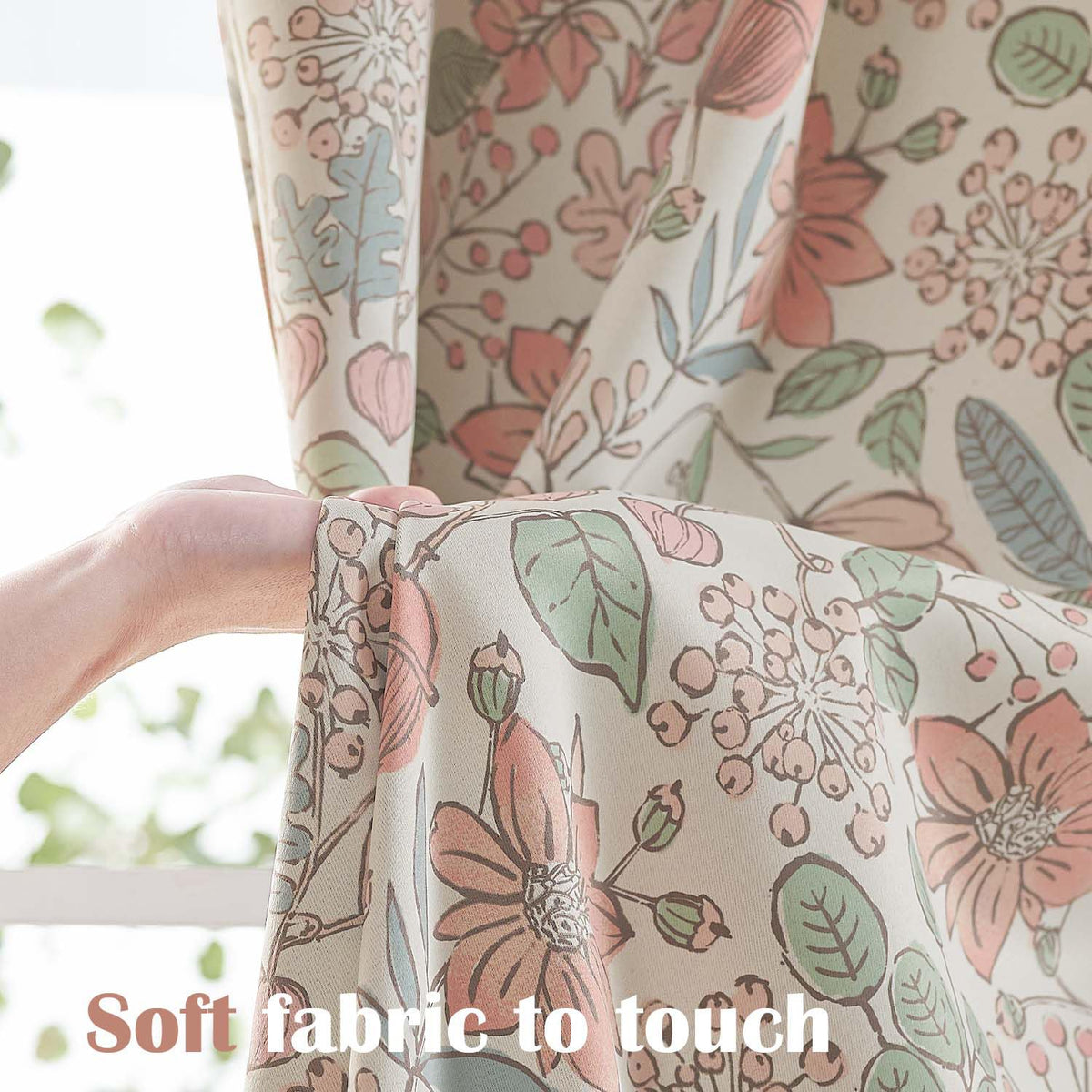 Vangao pink nursery curtains are easy-care and machine washable for busy families.