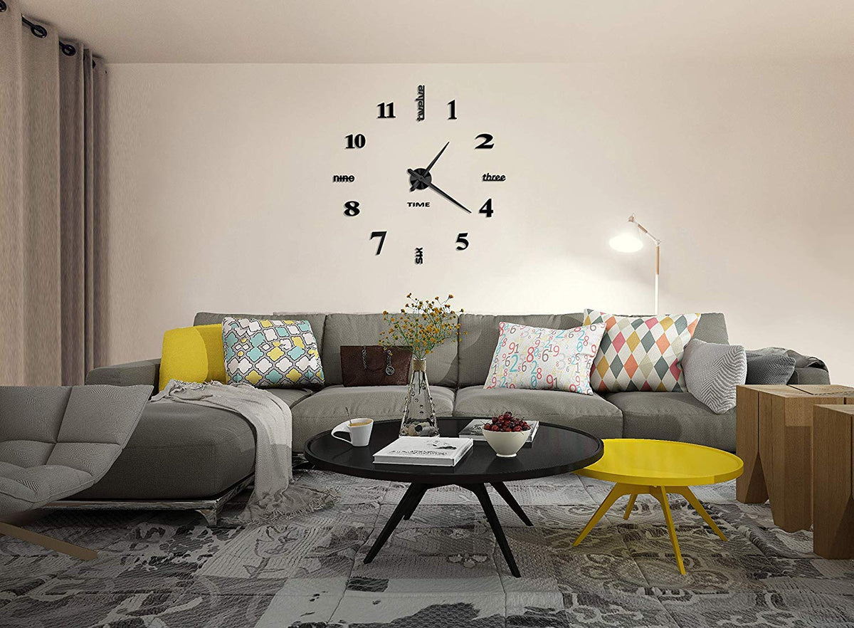 VANGOLD DIY clock number stickers enable precise wall layout