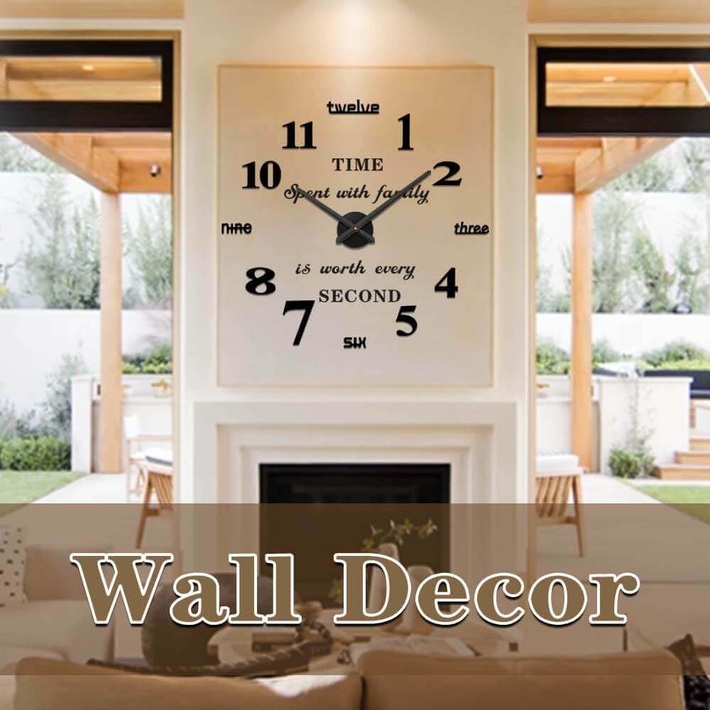 VANGOLD frameless clock design offers adjustable diameter for space