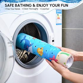Vannokor Whale color brings playful calming bath decor