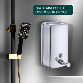 VANNSOO 1000 ml capacity viewing window dispenser ideal for quick refills in commercial bathrooms.