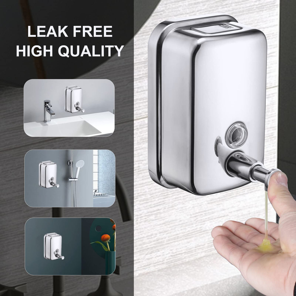 VANNSOO durable pump in action enables single-handed dispensing.