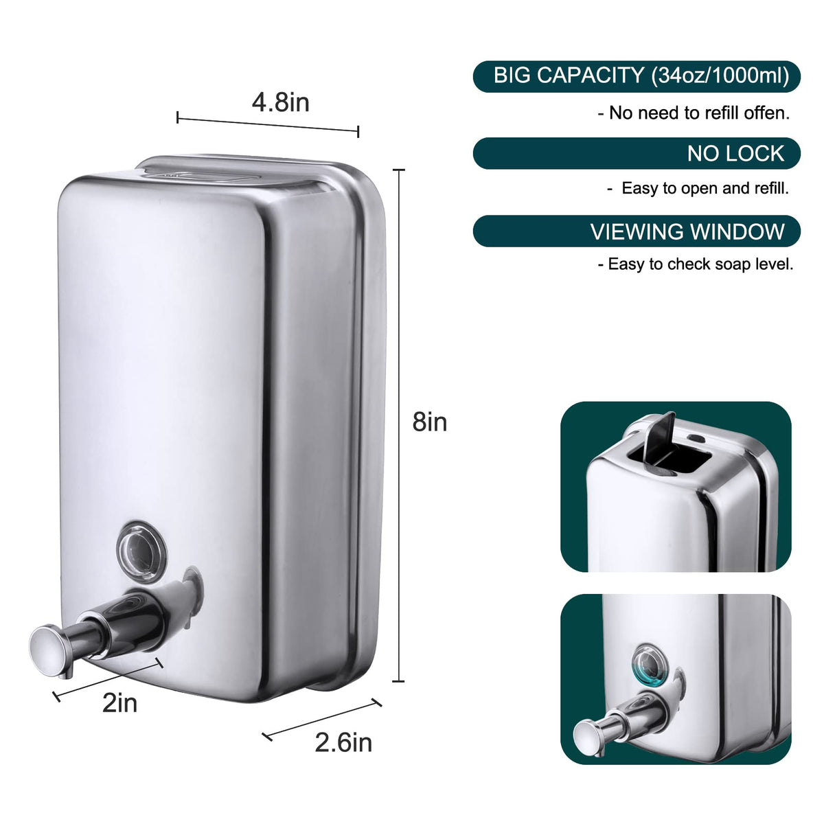 VANNSOO wall-mount plate screws ensure stable installation and neat restroom aesthetics.