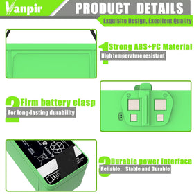 Vanpir packaging and warranty card emphasizing 12-month warranty.