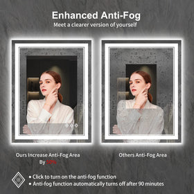 VanPokins CRI>90 double-light mirror provides bright, accurate reflections