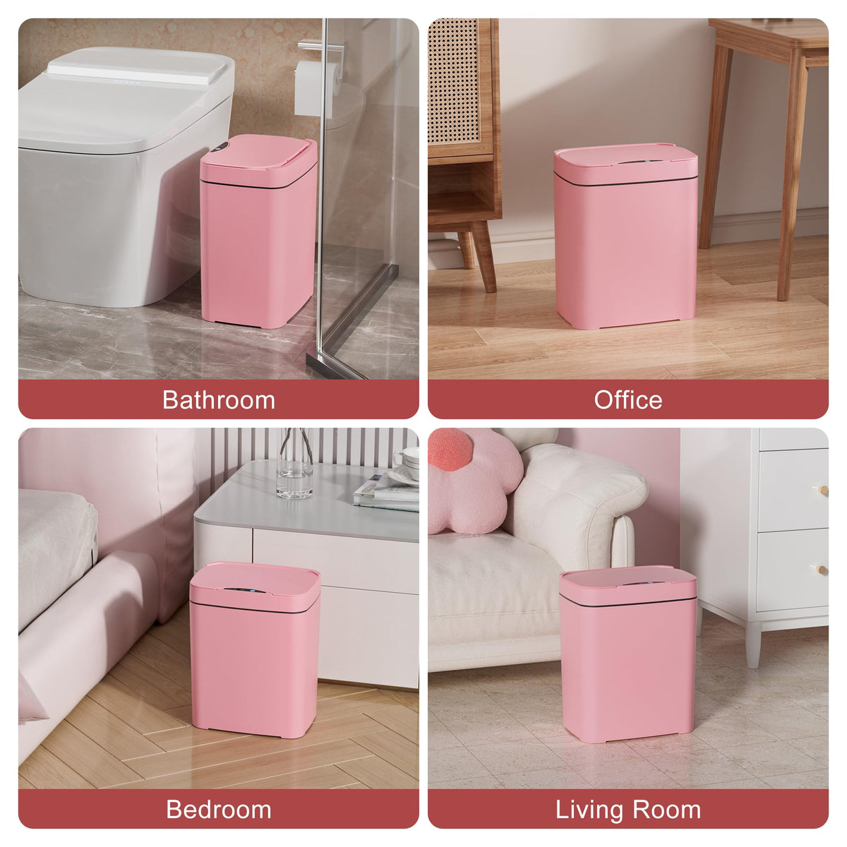 Vanpopubs kitchen-ready trash bin on counter for convenient disposal