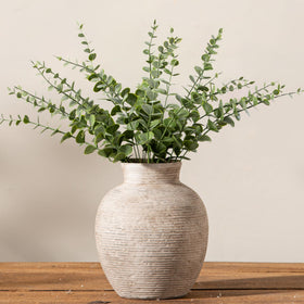 Vanselia ceramic flower vase with 6 inch height, ideal for a small bouquet