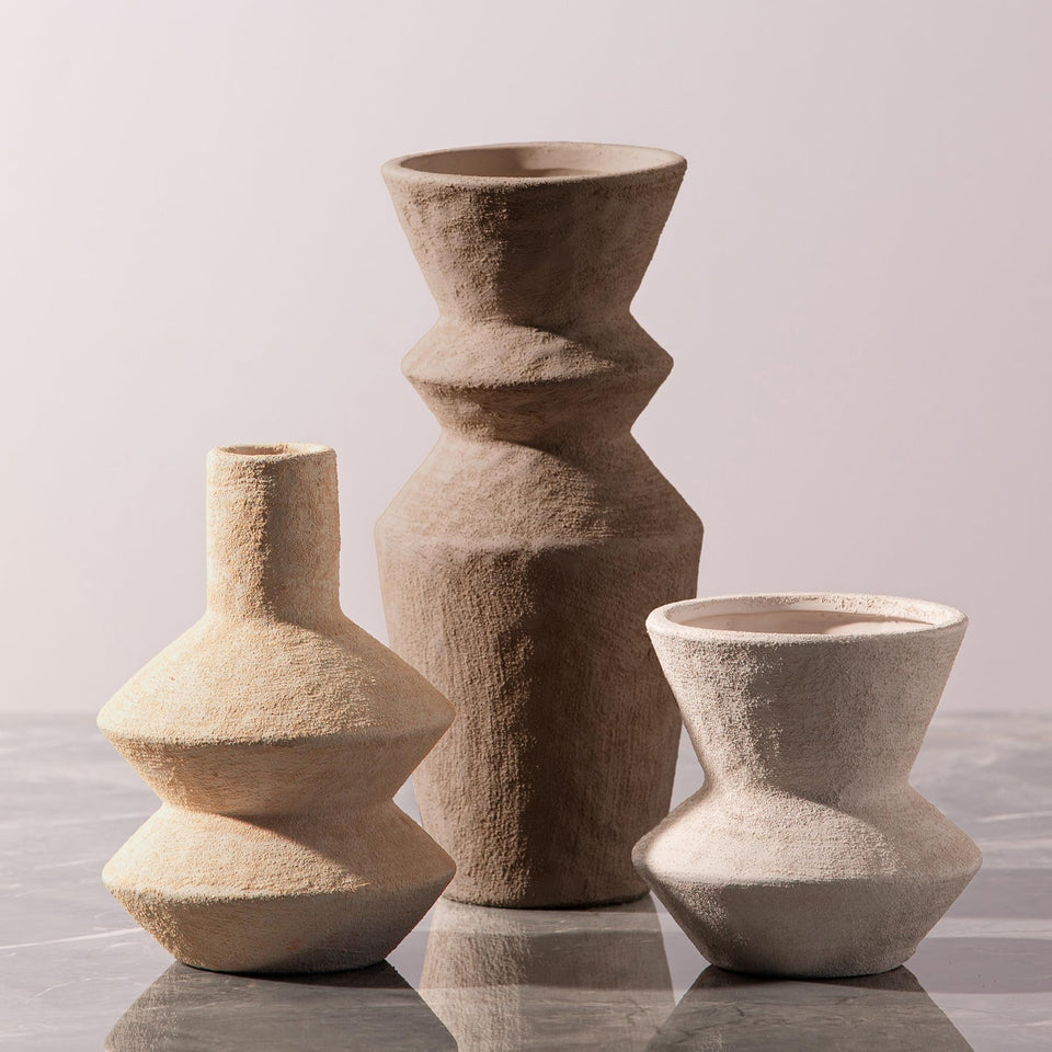 Vanselia ceramic vase large detail showing rich glaze for elegant centerpieces.