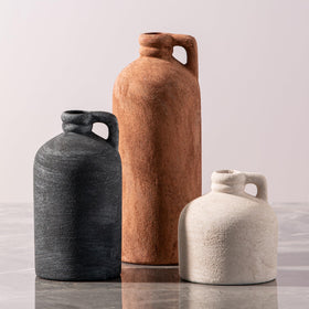 Vanselia ceramic vase set of 3 large vase for living room arrangements.