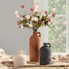 Vanselia ceramic vase set of 3 waterproof interior for fresh or faux florals.