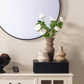 Vanselia ceramic vase small detail perfect for shelf displays and accents.
