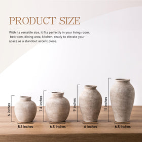 Vanselia ceramic vase interior features waterproof design for fresh blooms.