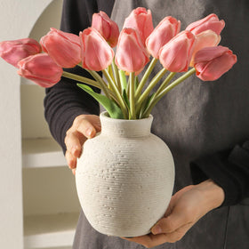 Vanselia rustic vase texture highlighting detailed finish in vintage-inspired decor