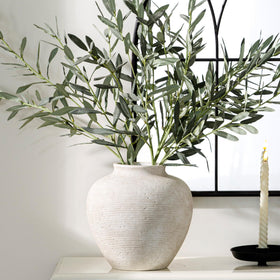 Vanselia tall vase serves as a standalone centerpiece on tables.