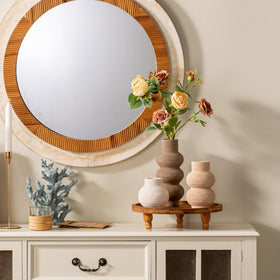Vanselia vases arranged on a living room shelf show versatile decor potential.