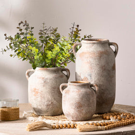 Vanselia waterproof ceramic vase suitable for fresh flowers or dried arrangements