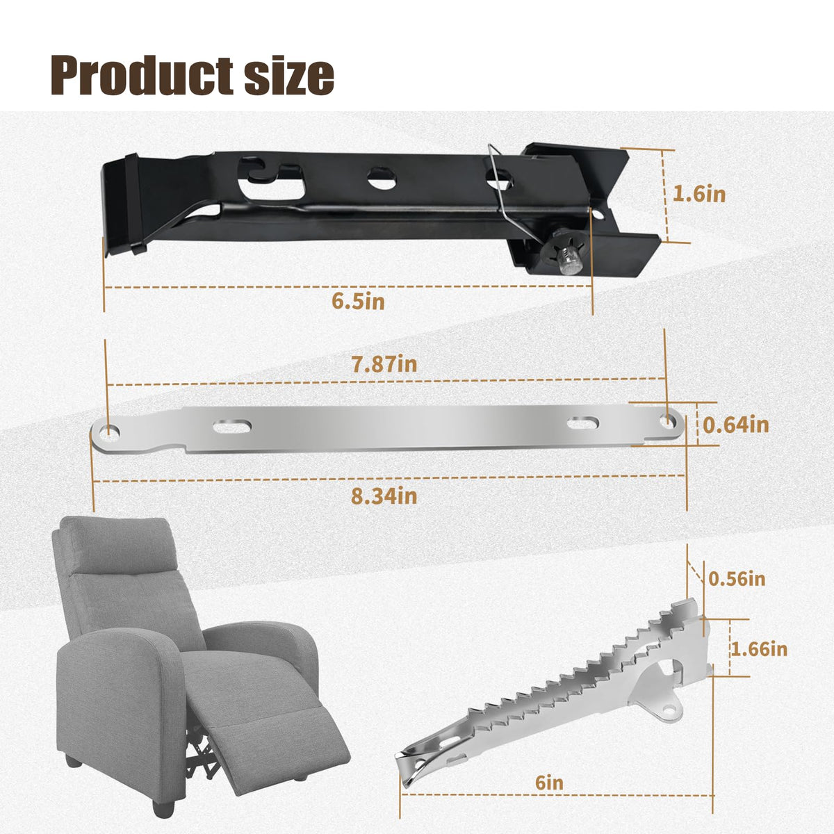 Vanshly La-Z-Boy compatible parts fit securely for rocker recliners.