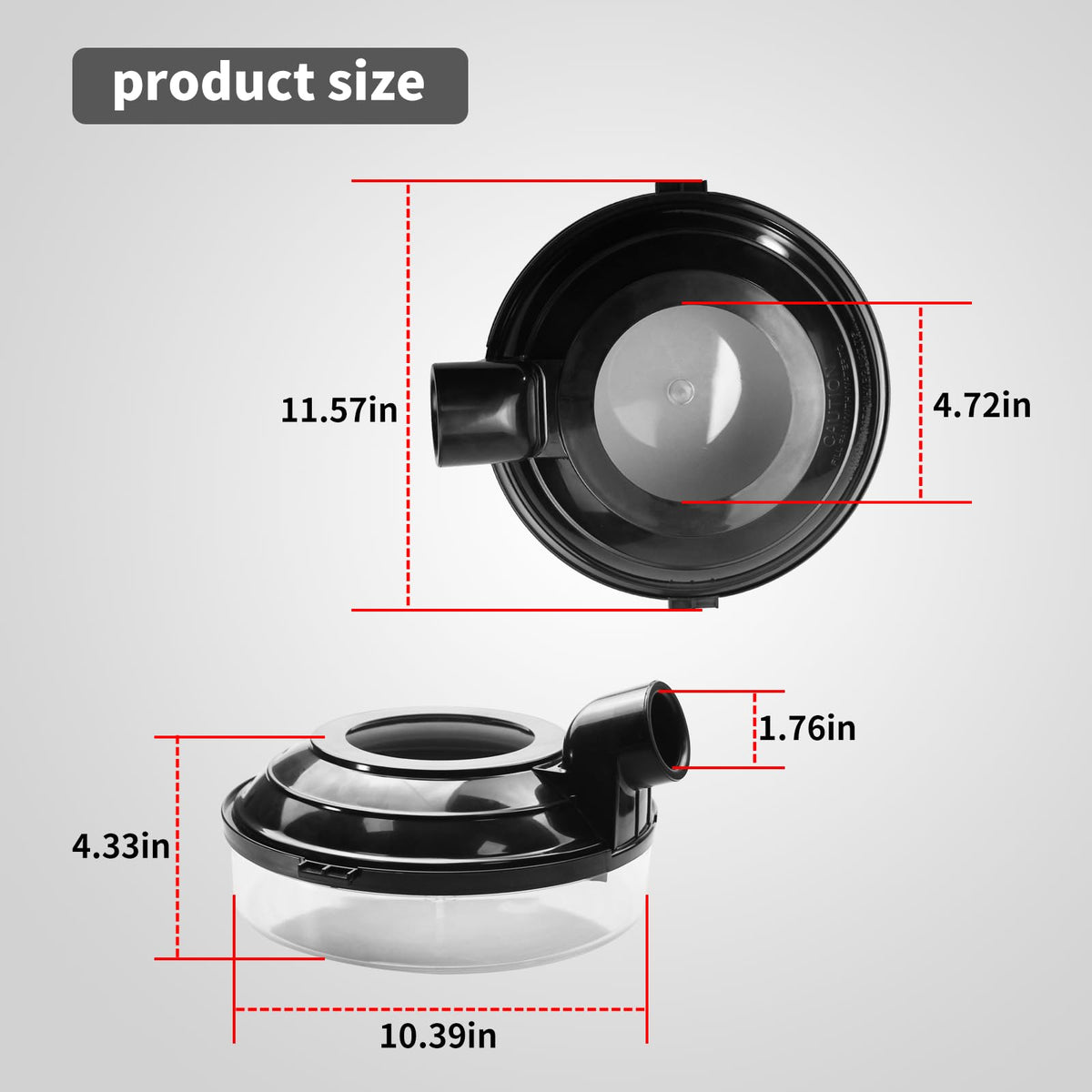 Vanshly replacement pan compatible with R2809 and R1556 parts