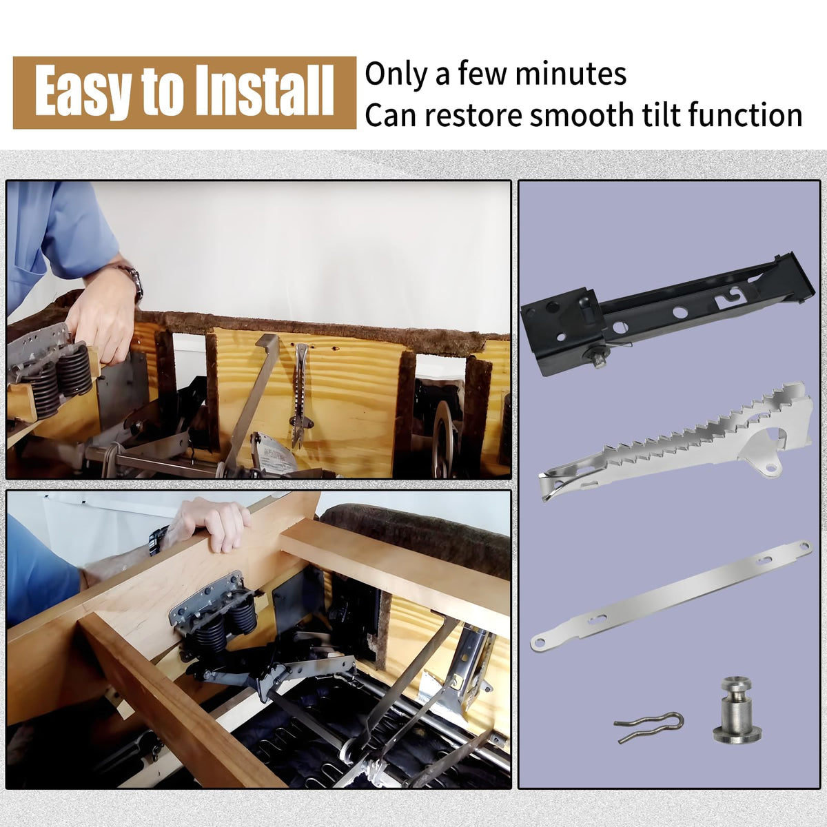 Vanshly rocker recliner replacement parts restore steady elevation and smooth operation.