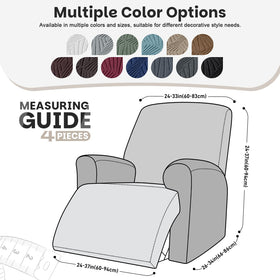 VANSOFY recliner back cover gray guards the upper chair area from wear.