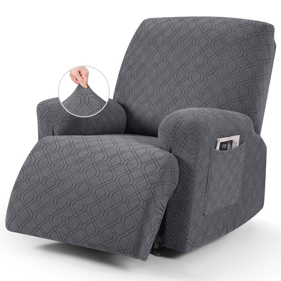 VANSOFY recliner cover 3-piece set on chair offering protection and style.