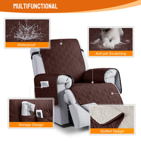 VANSOFY recliner cover easy-drape installation for quick protection.