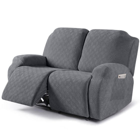 VANSOFY recliner cover left piece showcases snug fit and pet-friendly protection.