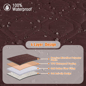 VANSOFY recliner cover measurement guide helps achieve a snug fit.