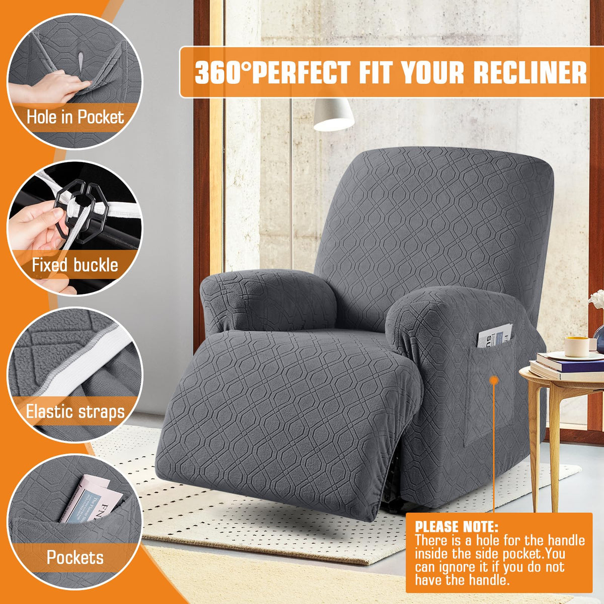 VANSOFY stain-resistance view highlights easy-clean utility.