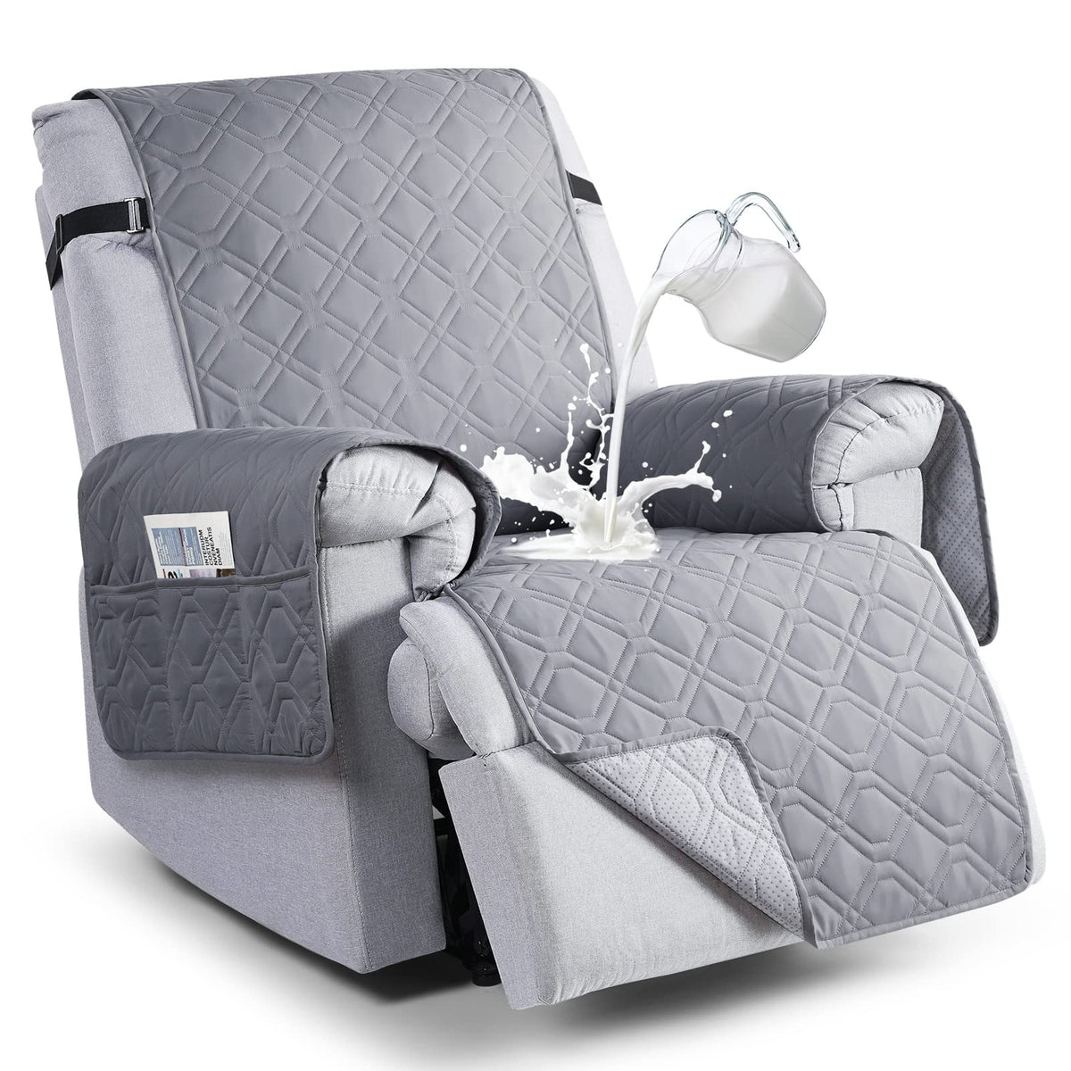 VANSOFY recliner cover waterproof fabric close-up showing durable protection