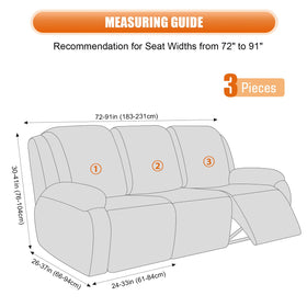 VANSOFY recliner right-part in dark gray provides seamless coverage.