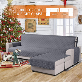 VANSOFY reversible chaise lounge cover adapts to left or right layouts.