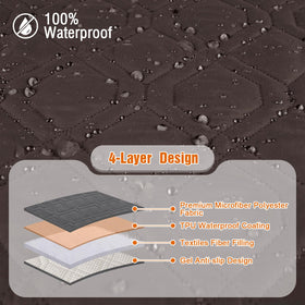 VANSOFY waterproof recliner couch cover spill-proof protection for everyday family living