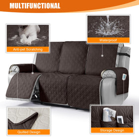 VANSOFY waterproof recliner couch cover complements cozy living room setups and protects furniture