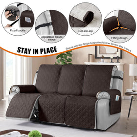 VANSOFY waterproof recliner couch cover storage pockets keep remotes and phones organized