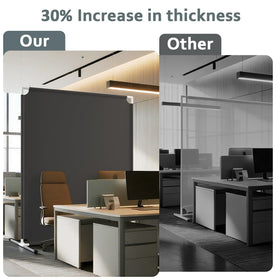 VANSYNOX privacy screen with steel frame for stable partitions