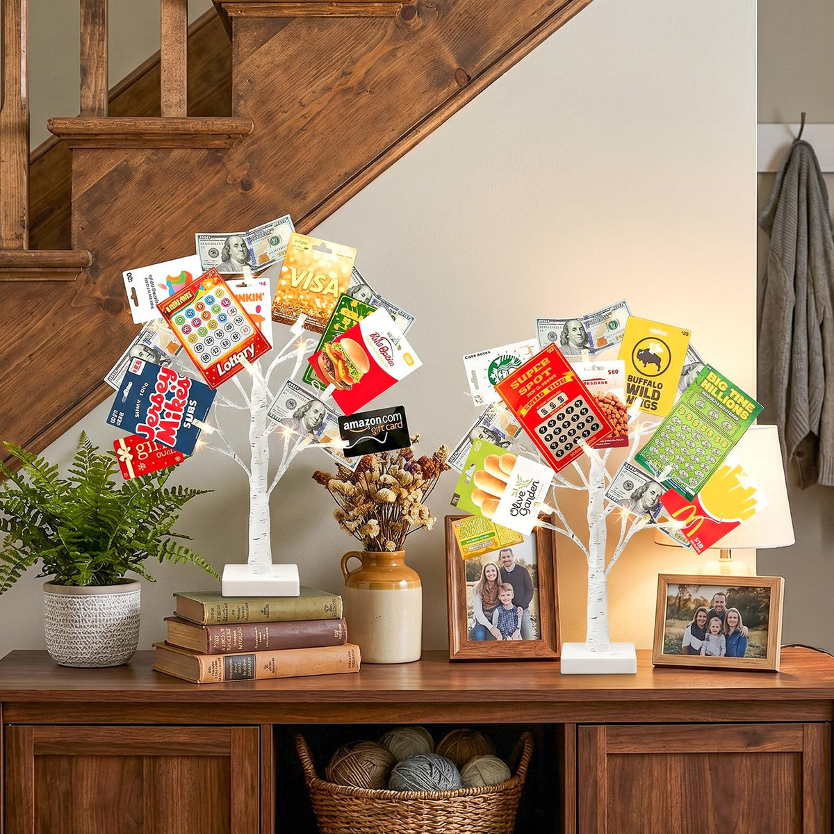 Vanthylit Money Tree with 24 LEDs creates a cozy warm glow.