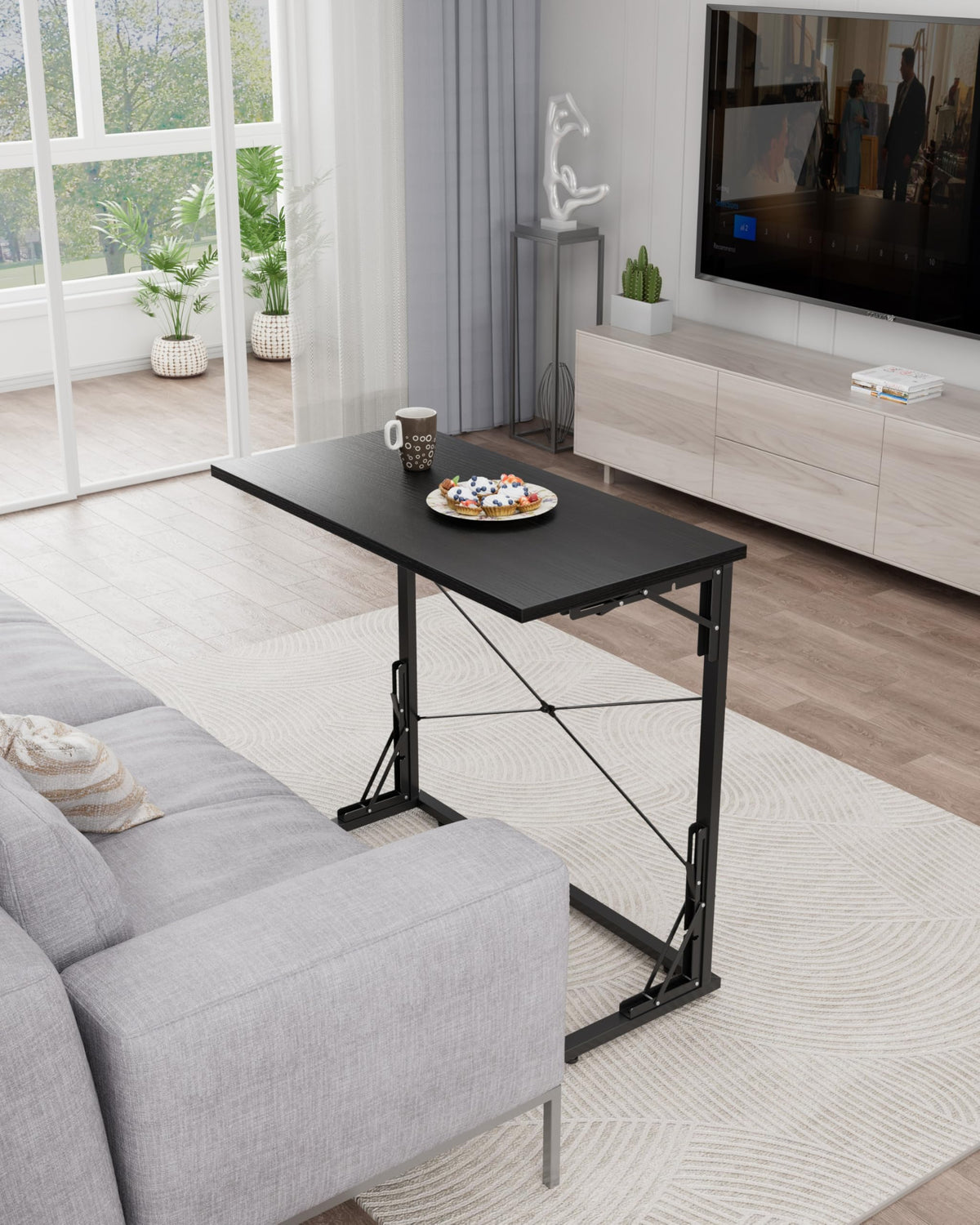 Vantic 31.5-inch folding desk open layout shows large work surface.