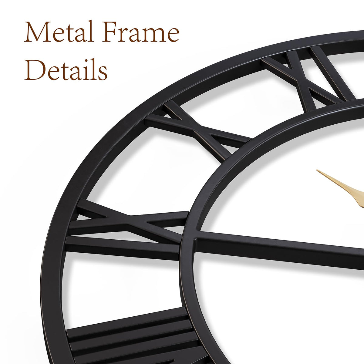 Vantic wall clock enhances kitchen decor with easy readability and timeless charm.