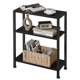 Vantimo 3-Tier Side Table fits narrow spaces for compact living rooms.
