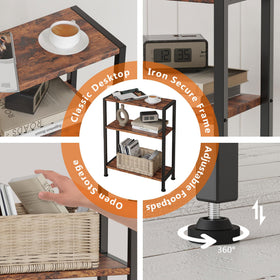 Vantimo adjustable footpads protect floors and keep the table level.