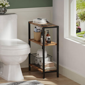 Vantimo compact nightstand offers a cozy bedside companion in limited spaces.