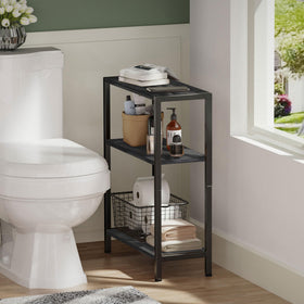 Vantimo compact standing table with adjustable feet preserving floor finish.