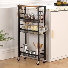 Vantimo Slim Rolling Cart sturdy metal frame designed for daily use