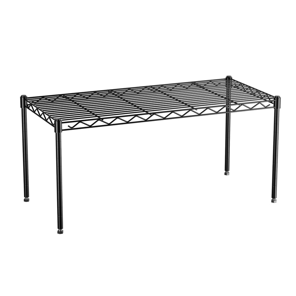 VANZBON 1-Tier Wire Shelf front view showing sturdy kitchen storage benefits