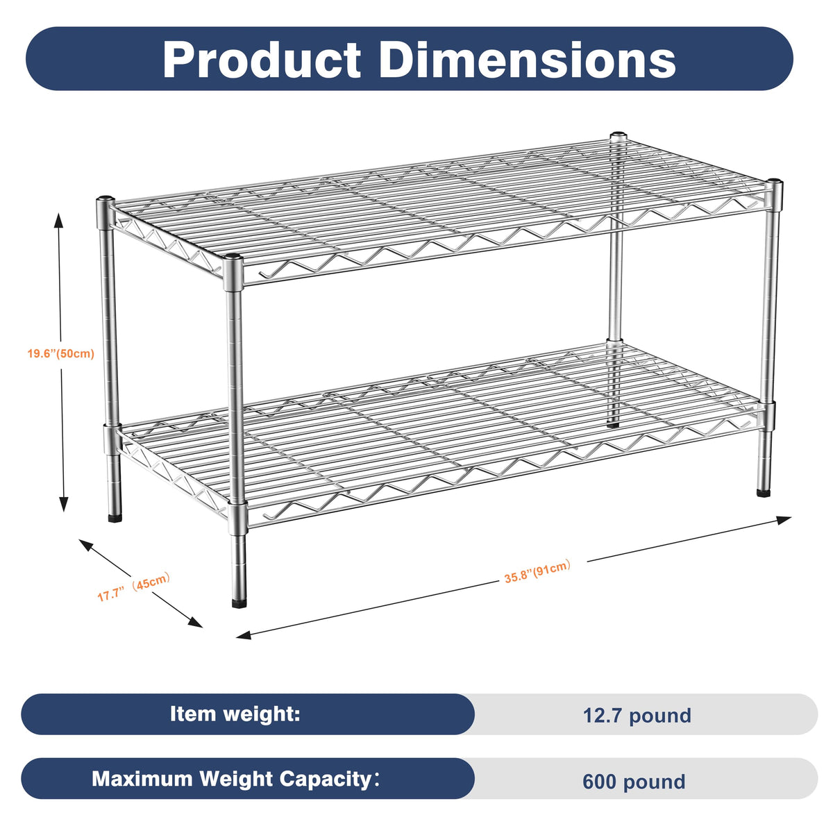 VANZBON adjustable shelves enable versatile storage configurations.