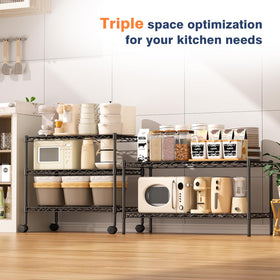 VANZBON adjustable-height feature allows 1-inch shelf customization.