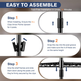 VANZBON tool-free assembly promises quick setup out of the box.