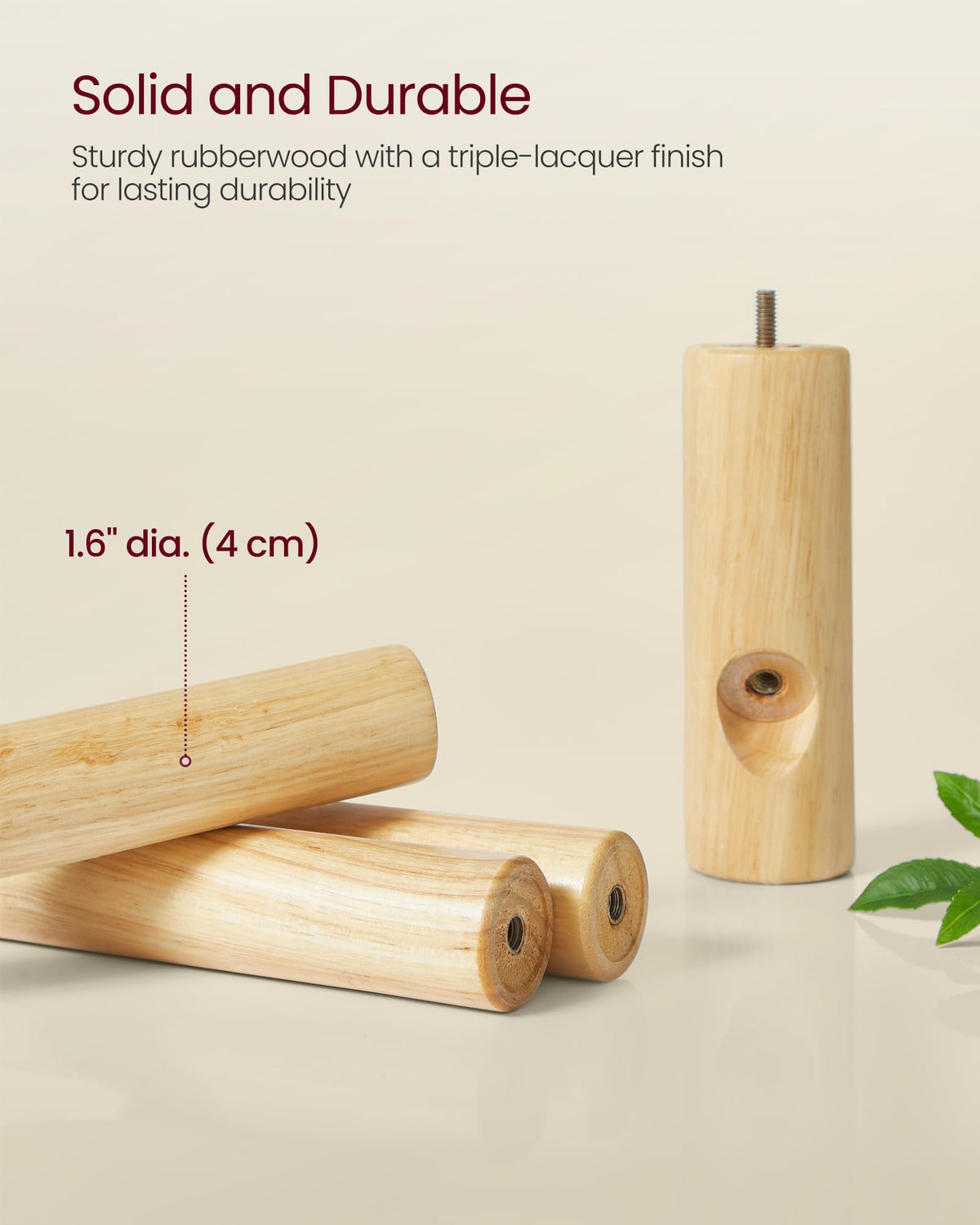 Three height options on the VASAGLE coat rack for family use